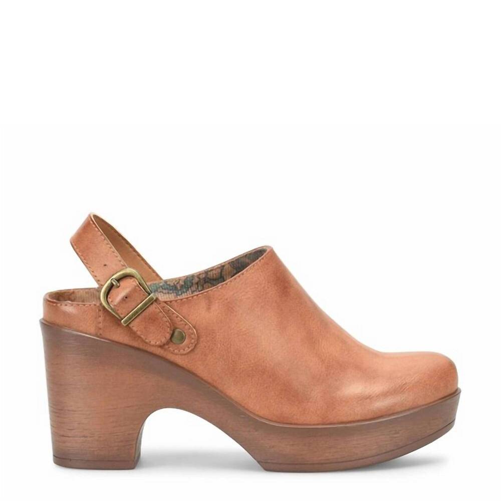 NEW BOC women's adel clog heel in tan - Picture 2 of 3